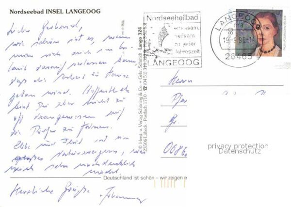 Langeoog Nordseebad Fliegeraufnahme Leuchtturm Hallenbad St – Bild 2