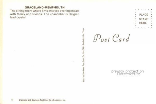 Memphis Tennessee Villa Graceland Esszimmer – Bild 2