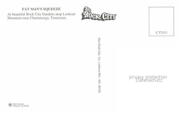 Chattanooga Tennessee Fat Man's Squeeze – Bild 2