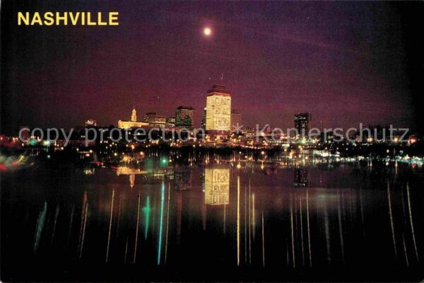 Nashville Tennessee Skyline bei Nacht