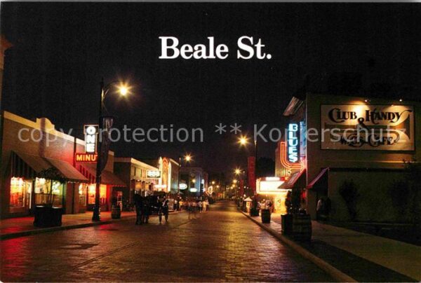 Memphis Tennessee Beale Street bei Nacht