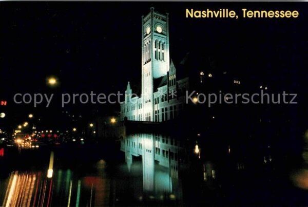 Nashville Tennessee Bahnhof bei Nacht
