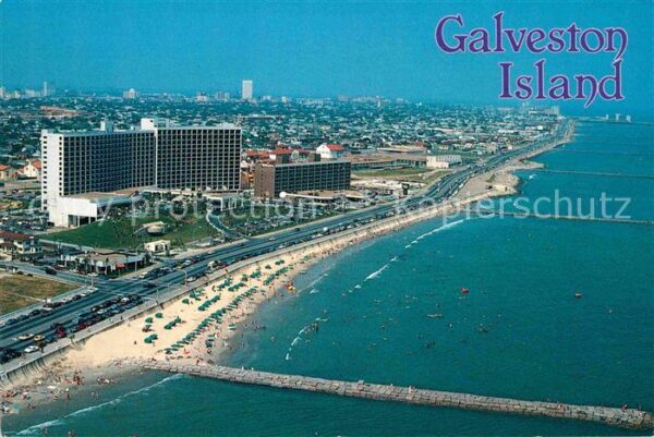 Galveston Texas Fliegeraufnahme