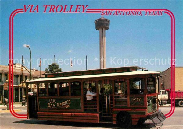 San Antonio Texas Via Trolley