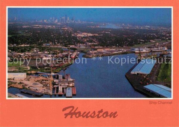 Houston  Texas USA Fliegeraufnahme Hafen