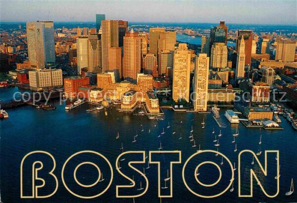 Boston Massachusetts Fliegeraufnahme