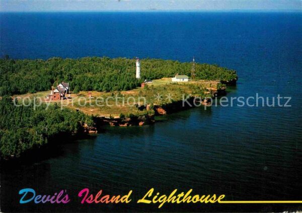 Minneapolis Minnesota Devils Island Lighthouse Fliegeraufnahm