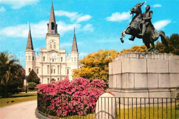 New Orleans Louisiana St. Louis Cathedral Jackson Monument