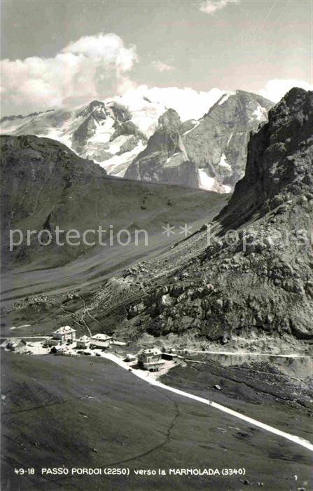 Passo Pordoi Verso la Marmolada Fliegeraufnahme