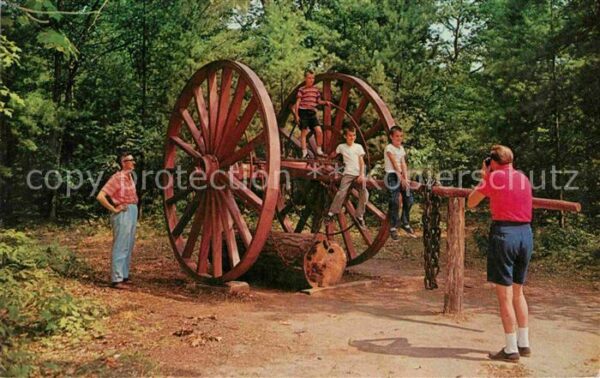 Interlochen logging wheel