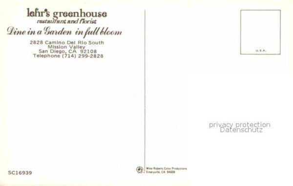 San Diego California lehrs greenhouse restaurant and florist – Bild 2