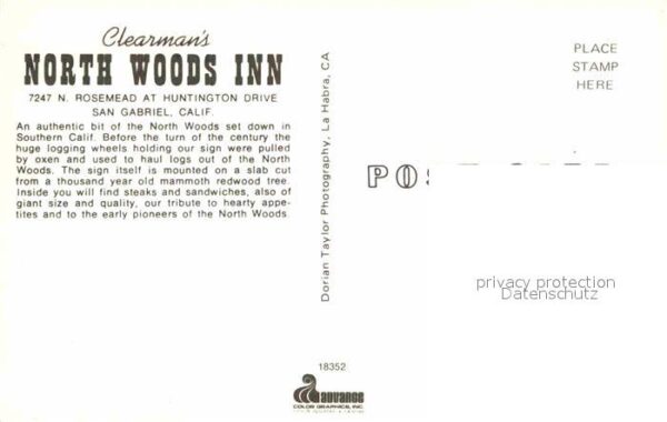 San Gabriel Clearmans North Woods Inn Restaurant – Bild 2