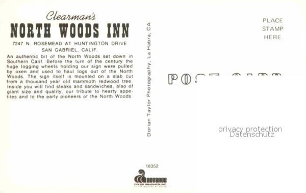San Gabriel Clearmans North Woods Inn Restaurant – Bild 2
