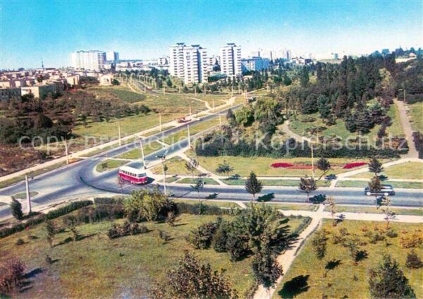 Lublin Lubelskie Neubaugebiet Strassenpartie Fliegeraufn