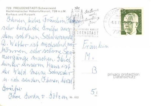 Freudenstadt Kurhaus Kurpark – Bild 2