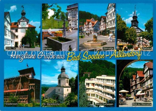 Allendorf Bad Sooden Söder-Tor Weinreihe Brunnen Gradierwerk