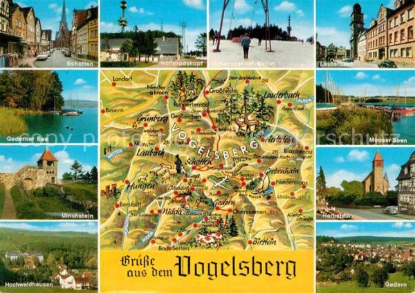 Vogelsberg Rhoen Schotten Hoherodskopf Skilift Lauberbac