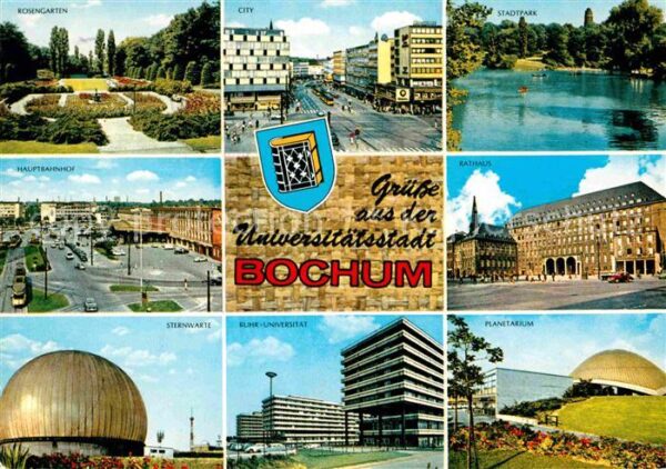 Bochum Stadtpark Rosengarten City Hauptbahnhof