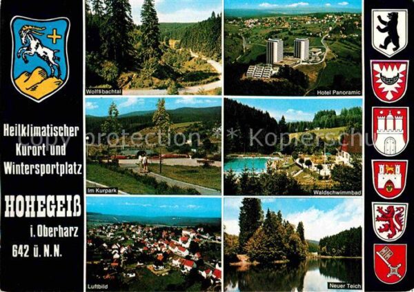 Hohegeiss Harz Wolfsbachtal Fliegeraufnahme Hotel Pano