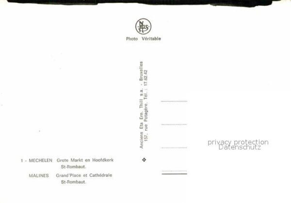 Mechelen Malines Grote Markt en Hoofdkerk – Bild 2