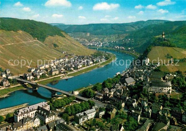 Cochem Mosel Fliegeraufnahme Blick vom Pinnerkreuz a