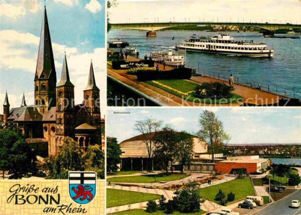 Bonn Rhein Münster Rheinufer Beethovenhalle