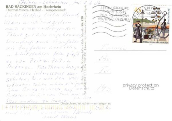 Bad Saeckingen Thermalbd Trompeterstadt Partie am Rhei – Bild 2