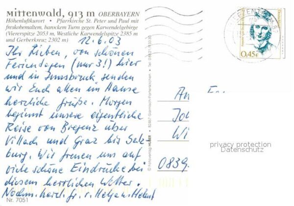 Mittenwald Bayern mit Karwendelspitze – Bild 2