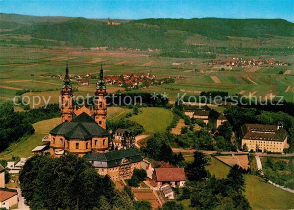 Vierzehnheiligen Fliegeraufnahme Basilika mit Maintal
