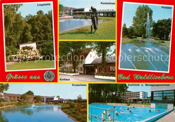 Bad Waldliesborn Fontäne Kurzentrum Liegehalle Kurparkse