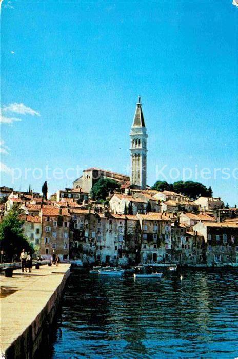 Rovinj Istrien Häuser am Meer Hafen