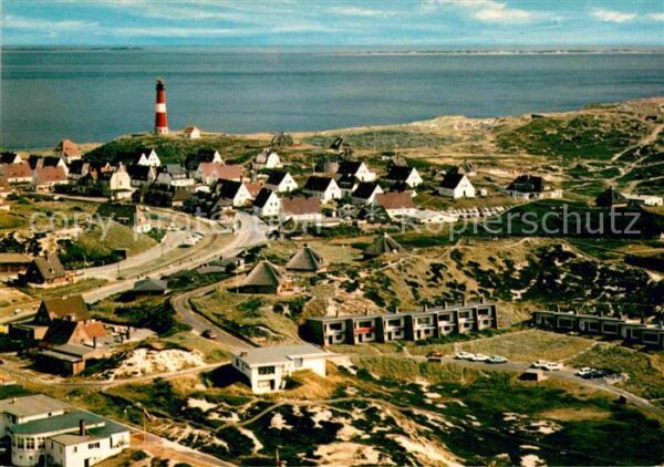 Hoernum Sylt Fliegeraufnahme mit Leuchtturm