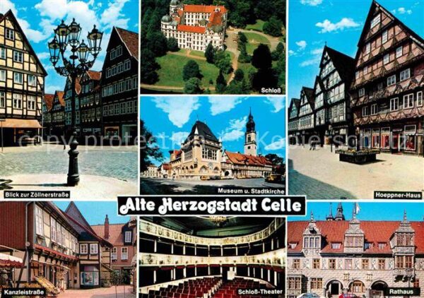 Celle Niedersachsen Fliegeraufnahme Schloß Hoeppner-Haus Ra