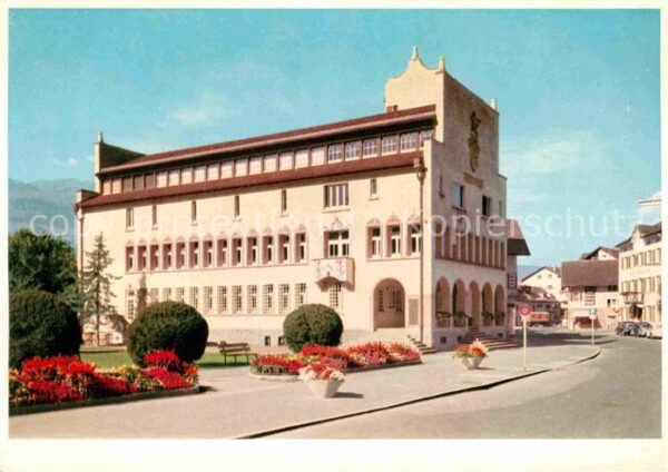 Vaduz Fürstentum Lichtenstein Rathaus