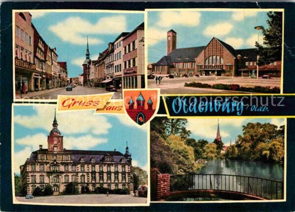 Oldenburg Niedersachsen Schloß Hauptbahnhof Schloßgarten