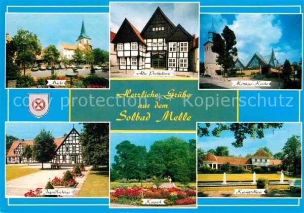 Bad Melle Osnabrueck Markt Kurmittelhaus Jugendherberge alte