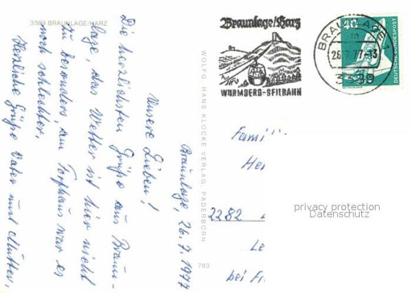 Braunlage Seilbahn Eichh?rnchen Brunnen Kurhaus W – Bild 2