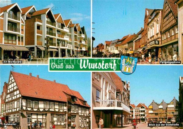 Wunstorf Marktplatz S?dstrasse Ratskeller Fu?g?n