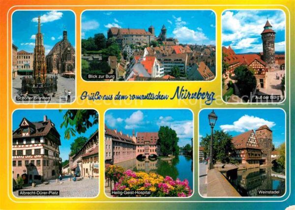 Nuernberg Brunnen Burg Weinstadel Albrecht-Dürer-