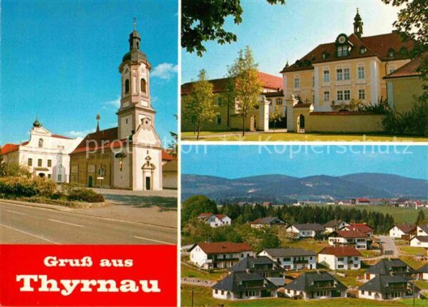 Thyrnau Kirchen und Ortspartie bei Passau