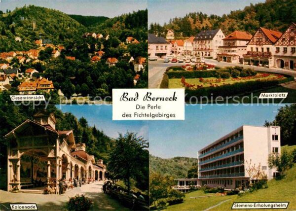 Bad Berneck Marktplatz Siemens-Erholungsheim Kolonn