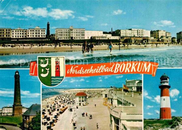 Borkum Strand Leuchttürme