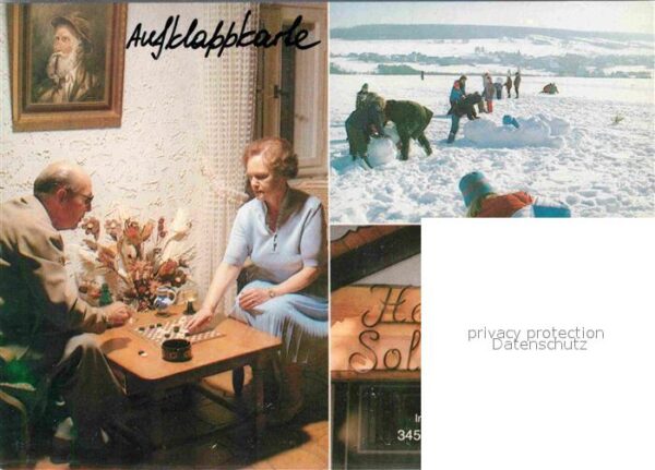 Holzminden Weser Klappkarte Hotel Cafe Sollingshöhe – Bild 2