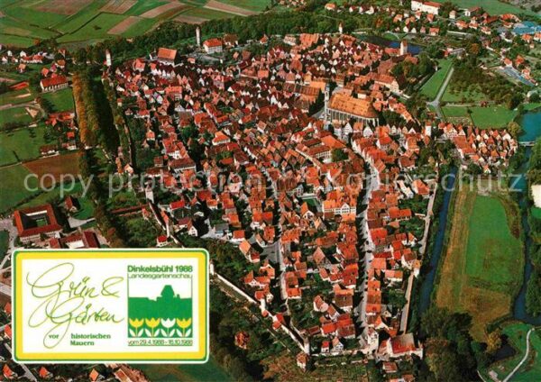 Dinkelsbuehl 1000jährige Stadt Fliegeraufnahme