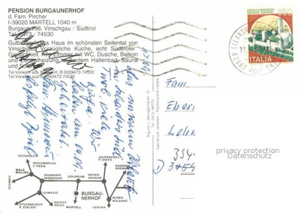 Martell Pension Burgaunerhof Alpenblick – Bild 2