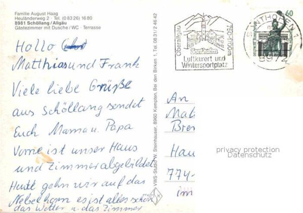 Schoellang Panorama Allgäuer Alpen Pension Haus Ha – Bild 2