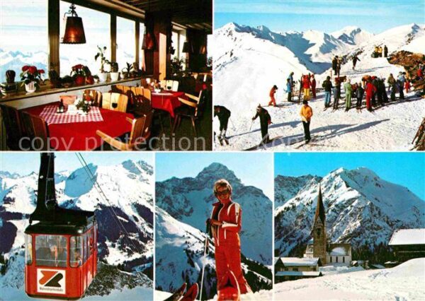 Mittelberg Kleinwalsertal Wintersportgebiet Walmendingerhorn Berg