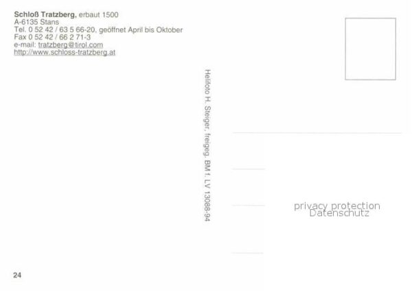 Stans Tirol Schloss Tratzberg Herbststimmung Fliege – Bild 2