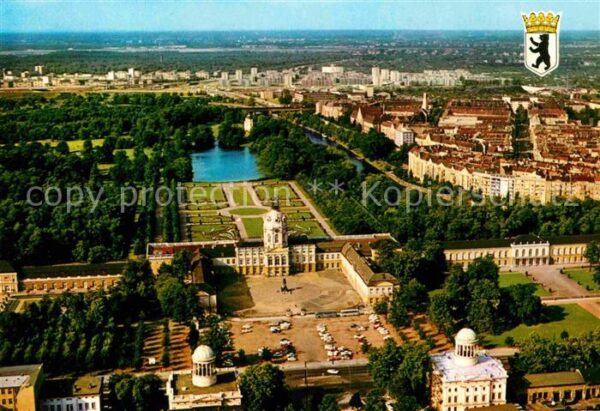 Berlin Charlottenburger Schloss Fliegeraufnahm