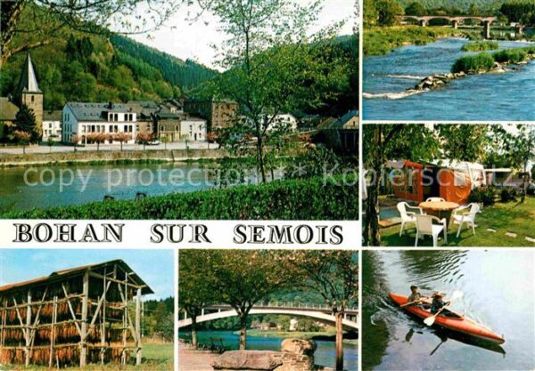 Bohan-sur-Semois Teilansichten Partie am Fluss Camingpla